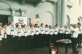 Choir performing for Centennial event