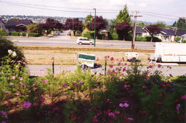 Out our living room window all summer [construction trailers in front of 3690 East Boulevard]