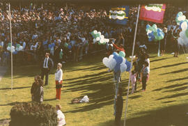 Crowd at Vancouver Centennial birthday celebration