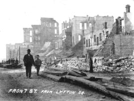 Front St. from Lytton Sq. [after fire of September 10, 1898]