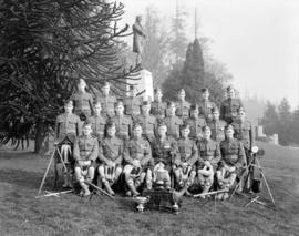 Seaforth's Signal Section at Burns' Statue, Stanley Park