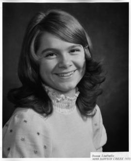 Donna Lindballe, Miss Dawson Creek 1973 : [portrait]
