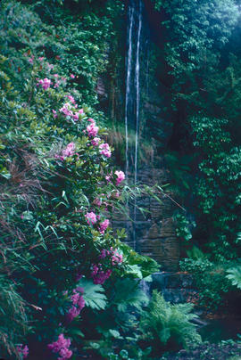 Gardens - United Kingdom : waterfall Chatsworth