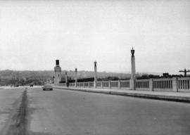 [View looking south from the middle of the Burrard Bridge]