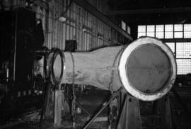 [Large curved pipe at Vancouver Engineering Works]
