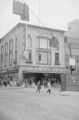 [Southeast corner of the intersection of Granville and Dunsmuir Street]