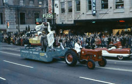 [Grey Cup parade, downtown Vancouver]
