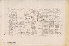 Sectional map of Vancouver showing streets, block and lot outlines, and building perimeters : Map...