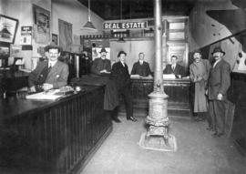 [Interior of the real estate office of Lawson and Shepherd}