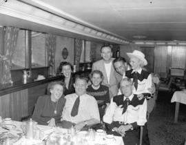 [Passengers in the dining room] on the "S.S. Prince George"