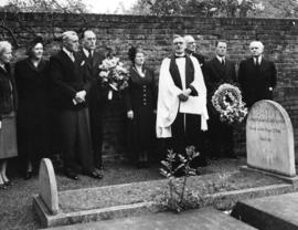 [Commemoration service for Captain George Vancouver at grave at St. Peter's Church]