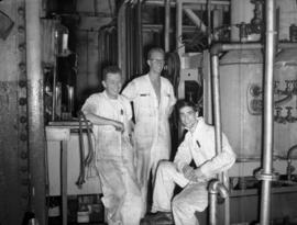University of British Columbia students at verite pilot plant: Frank Mooney, Don Cianci and Bob K...