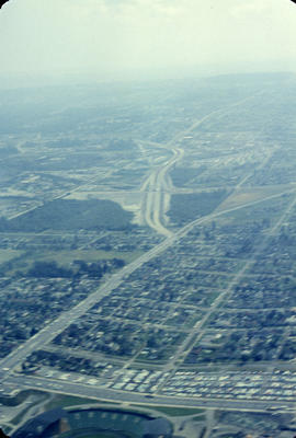 [Aerial view from helicopter] - Trans Canada Highway