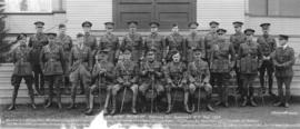 [Group portrait of] Officers 1st Depot Battalion Hastings Park, Vancouver, B.C.