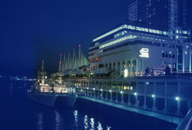 Canada Place and Pan Pacific Hotel at night