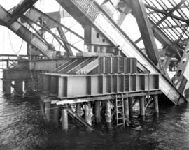 No. 3 New Falsework Pier Showing Improved Construction [of Second Narrows Bridge]