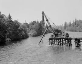 Bridge construction by Campbell and Bennett at Campbell River