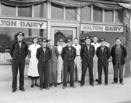 Hilton Dairy [staff in front of 6395 Fraser Street]