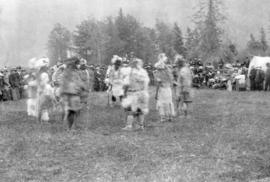 [Ceremonial dancing at Potlatch]