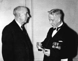 [L.J. Street and H.A. Brenbow at a South African Veterans dinner]