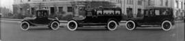 [Center and Hanna Ltd. motorized hearses and automobile]