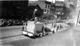 [The Hudsons Bay Company float in the Dominion Day Parade]