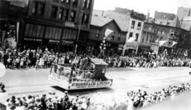 [The P. Burns and Company Limited float in the Dominion Day Parade]