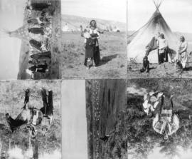 [Six photographs of Stoney Indians]
