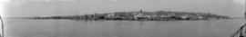 [View of New Westminster waterfront from the south bank of the river]