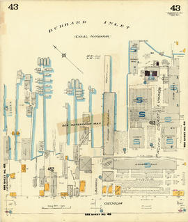 Plate 43 Cardero Street to Burrard Inlet to Denman Street to Georgia Street]