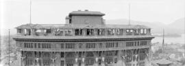 [View of the second Hotel Vancouver's roof garden]