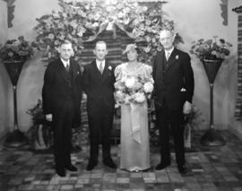 Arnold wedding group at Forest Lawn Chapel