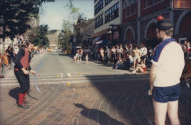 Clown performing