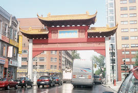 Chinese gate in Montreal Chinatown