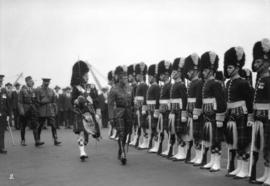 H.R.H. Prince of Wales [inspecting]