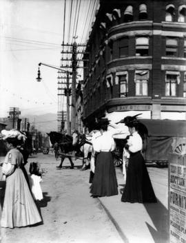 Hudson's Bay corner - Granville [Street] and Georgia Street