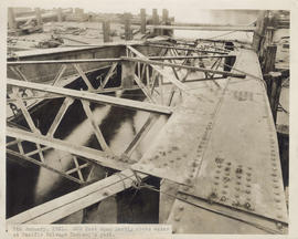 Detail of 300 foot span partly above water at Pacific Salvage Company's yard : January 7, 1931