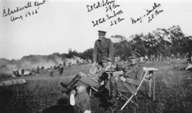 [Commanding officers overseeing 29th Battalion in Blackwell, Kent, England]