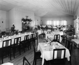 [Dining room at the Bowen Island Resort]