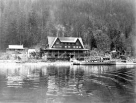 [View of the Wigwam Inn from the water]