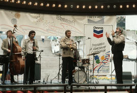 Centennial performance on stage at Robson Square