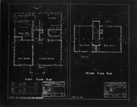 Plans of first and second floor of bungalow
