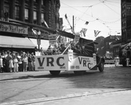 C.P. Exhibition Parade - Vancouver Rowing Club float