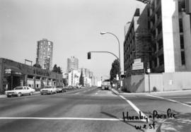 Hornby and Pacific [Streets looking] west