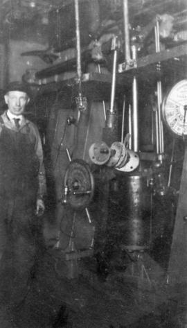 [J. W. Whitworth at work as Chief Engineer No. 3 Ferry]