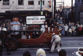 48th Grey Cup Parade, on Georgia and Howe, Vancouver Firefighter's Union