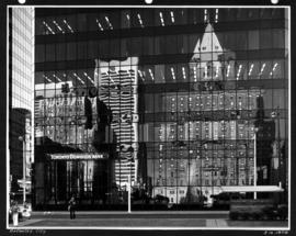 Reflected city [in the Toronto Dominion Bank building windows]
