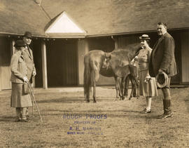 Princess Alice and Lord Athlone with the Hambers at Minnekhada stables