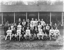 Vancouver Rep. rugby team and Californian team with Mayor L.D. Taylor. Brockton Point. Dec. 30 [1...