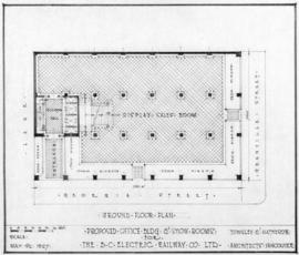 Proposed office bldg & show rooms for the B.C. Electric Railway Co. Ltd. : ground floor plan